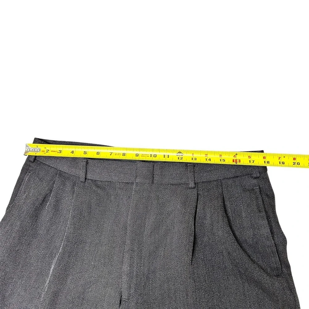 Brooks Brothers VTG Wool Charcoal Pleated Cuffed Light Mens Dress Pants‎ 36x29